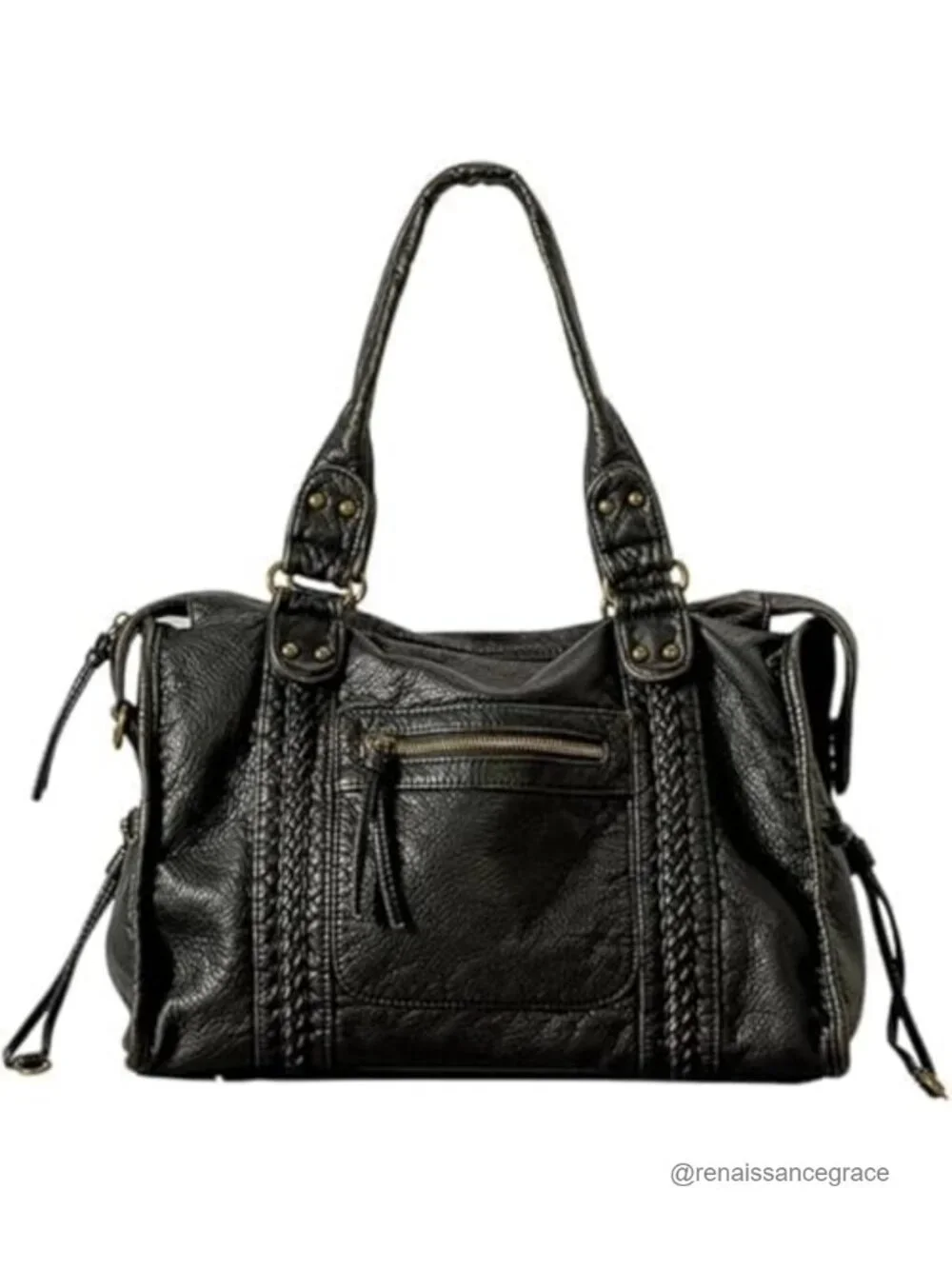 Y2K Hobo Bag Large Tote Soft Faux Leather Crossbody Vintage Shoulder Purse